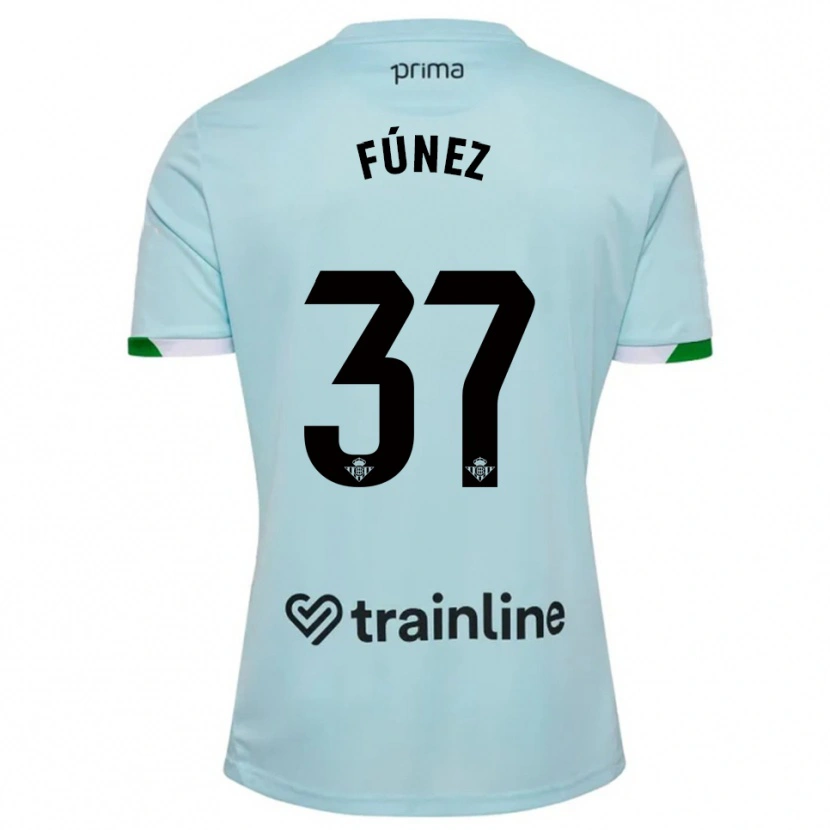 Danxen Heren Rica Fúnez #37 Hemelsblauw Groen Uitshirt Uittenue 2025/26 T-Shirt