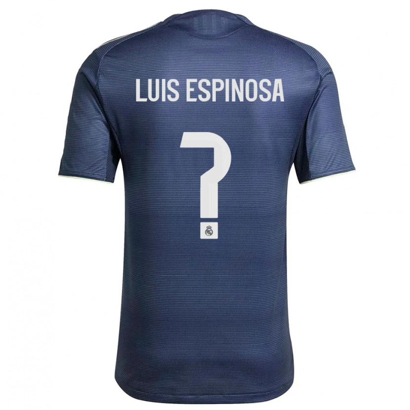 Danxen Heren José Luis Espinosa #0 Marineblauw Zilver Uitshirt Uittenue 2025/26 T-Shirt