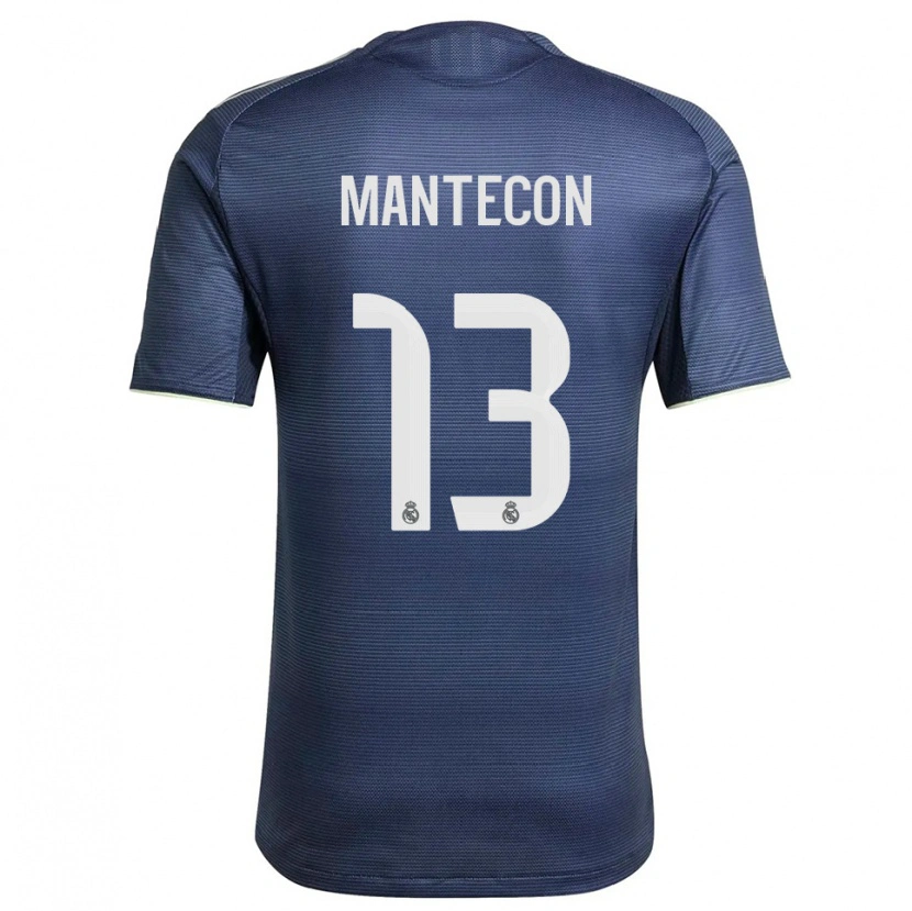 Danxen Heren Hugo Mantecón #13 Marineblauw Zilver Uitshirt Uittenue 2025/26 T-Shirt
