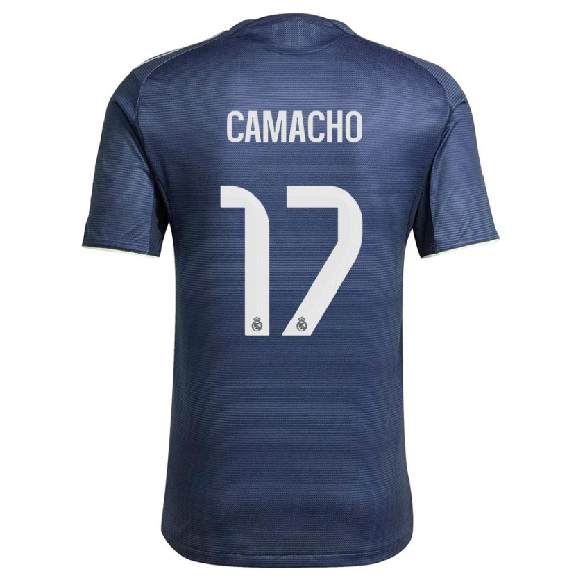 Danxen Heren Carla Camacho #17 Marineblauw Zilver Uitshirt Uittenue 2025/26 T-Shirt