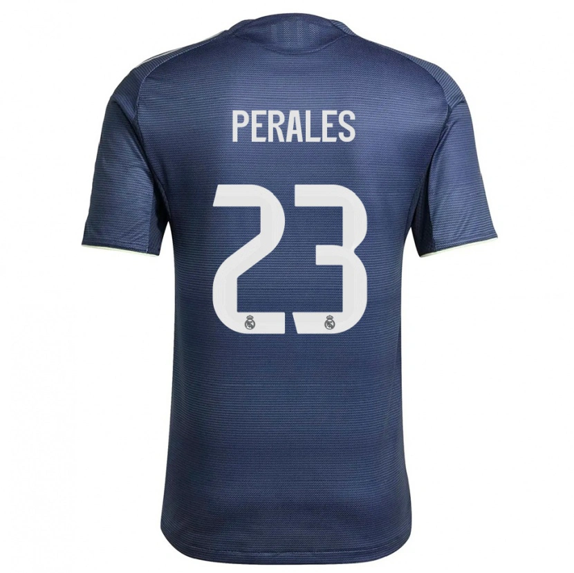 Danxen Heren Miguel Perales #23 Marineblauw Zilver Uitshirt Uittenue 2025/26 T-Shirt