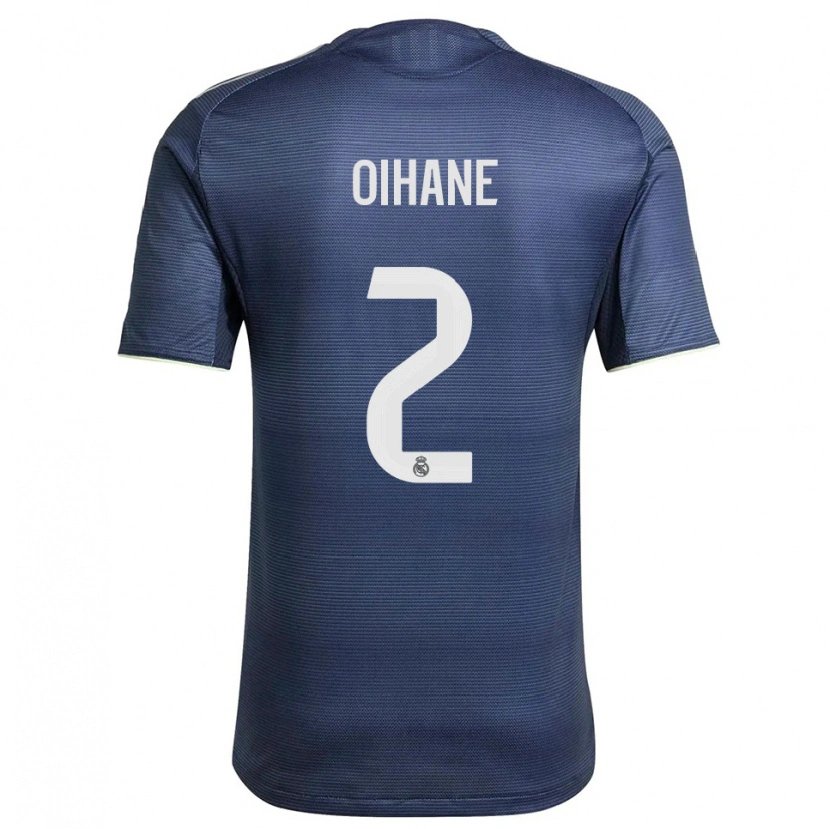 Danxen Heren Oihane Hernández #2 Marineblauw Zilver Uitshirt Uittenue 2025/26 T-Shirt