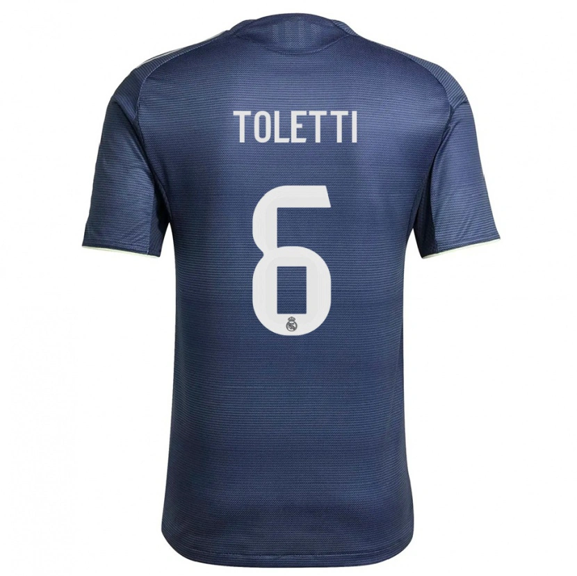 Danxen Heren Sandie Toletti #6 Marineblauw Zilver Uitshirt Uittenue 2025/26 T-Shirt
