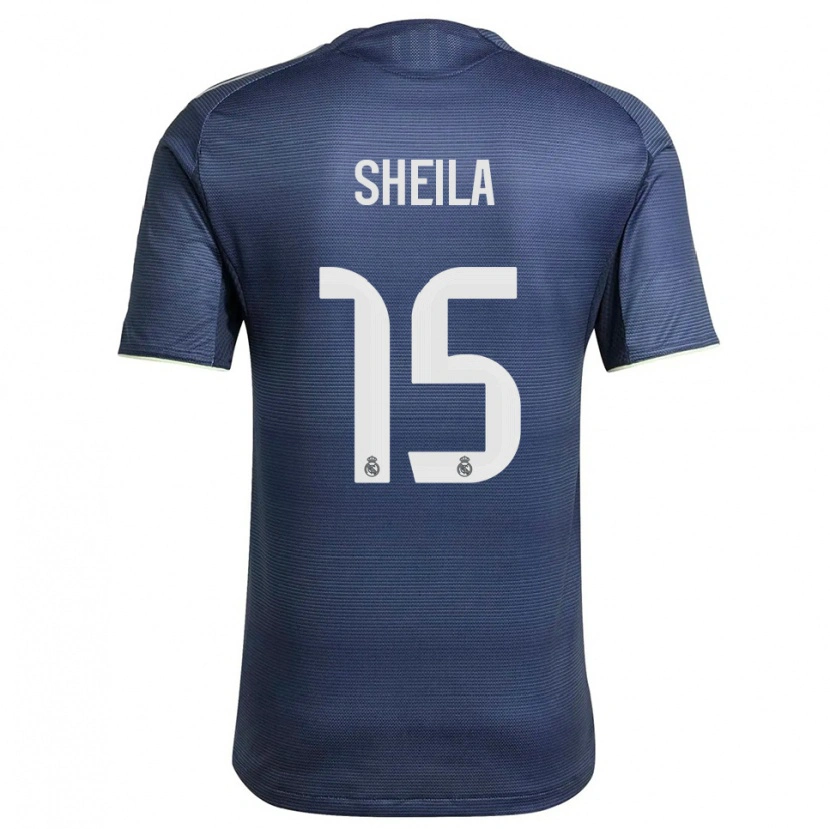 Danxen Heren Sheila García #15 Marineblauw Zilver Uitshirt Uittenue 2025/26 T-Shirt
