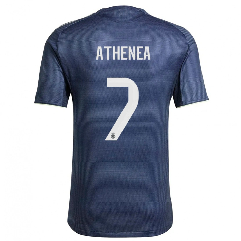Danxen Heren Athenea Del Castillo #7 Marineblauw Zilver Uitshirt Uittenue 2025/26 T-Shirt