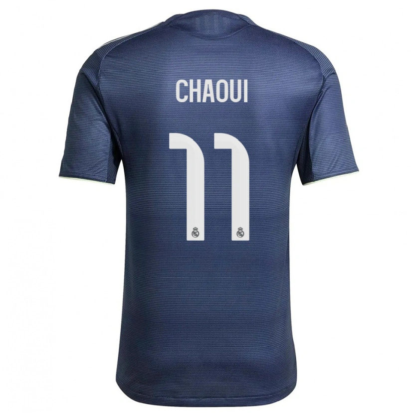 Danxen Heren Omar Chaoui #11 Marineblauw Zilver Uitshirt Uittenue 2025/26 T-Shirt