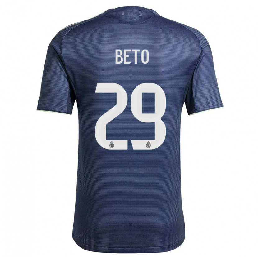 Danxen Heren Beto Martínez #29 Marineblauw Zilver Uitshirt Uittenue 2025/26 T-Shirt