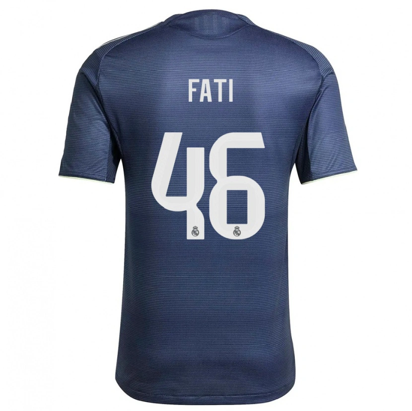 Danxen Heren Lamini Fati #46 Marineblauw Zilver Uitshirt Uittenue 2025/26 T-Shirt