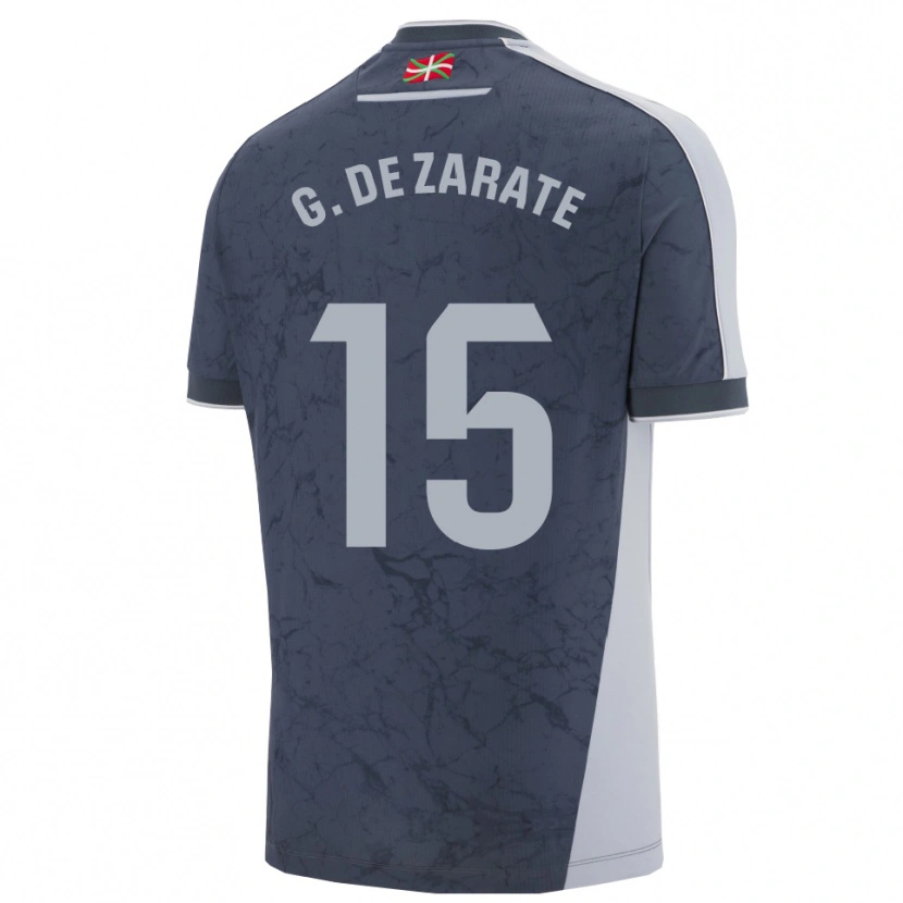 Danxen Heren Urko González De Zárate #15 Donkerblauw Wit Uitshirt Uittenue 2025/26 T-Shirt