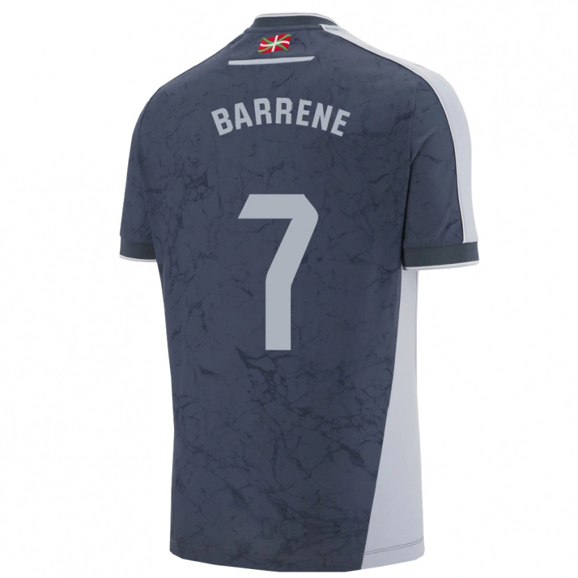 Danxen Heren Ander Barrenetxea #7 Donkerblauw Wit Uitshirt Uittenue 2025/26 T-Shirt