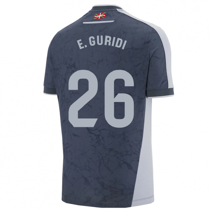 Danxen Heren Elene Guridi #26 Donkerblauw Wit Uitshirt Uittenue 2025/26 T-Shirt