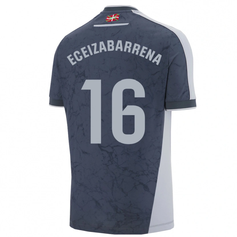 Danxen Heren Jon Eceizabarrena #16 Donkerblauw Wit Uitshirt Uittenue 2025/26 T-Shirt