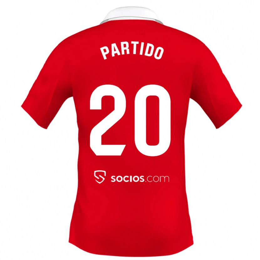 Danxen Heren Paula Partido #20 Rood Wit Grijs Uitshirt Uittenue 2025/26 T-Shirt