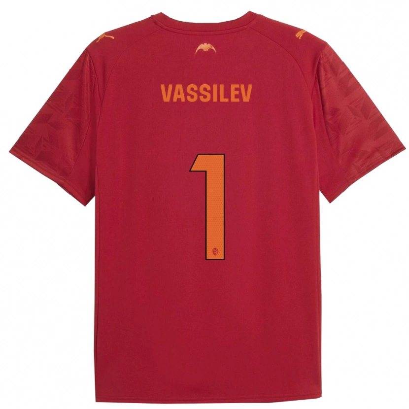 Danxen Heren David Vassilev #1 Rood Oranje Uitshirt Uittenue 2025/26 T-Shirt