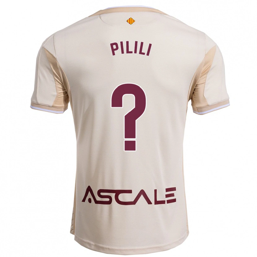 Danxen Heren Lucas Pilili #0 Gebroken Wit Bordeau Uitshirt Uittenue 2025/26 T-Shirt