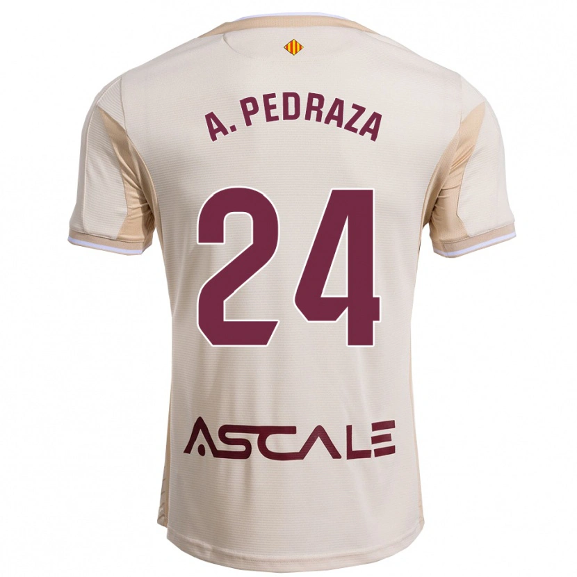 Danxen Heren Alfonso Pedraza #24 Gebroken Wit Bordeau Uitshirt Uittenue 2025/26 T-Shirt