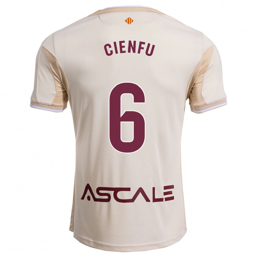 Danxen Heren María Cienfuegos Baragaño #6 Gebroken Wit Bordeau Uitshirt Uittenue 2025/26 T-Shirt