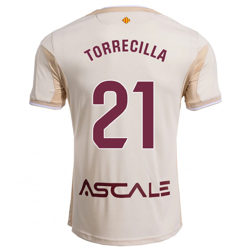 Danxen Heren Virginia Torrecilla #21 Gebroken Wit Bordeau Uitshirt Uittenue 2025/26 T-Shirt