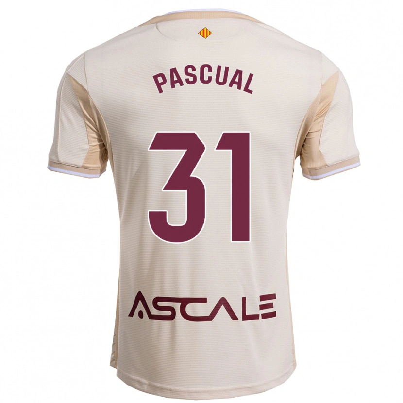 Danxen Heren Pablo Pascual #31 Gebroken Wit Bordeau Uitshirt Uittenue 2025/26 T-Shirt