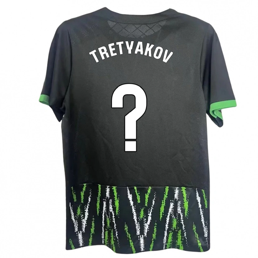 Danxen Heren Ivan Tretyakov #0 Zwart Groen Uitshirt Uittenue 2025/26 T-Shirt