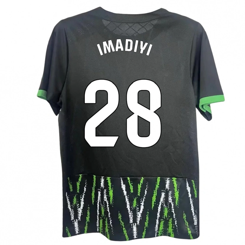 Danxen Heren Ceri Imadiyi #28 Zwart Groen Uitshirt Uittenue 2025/26 T-Shirt