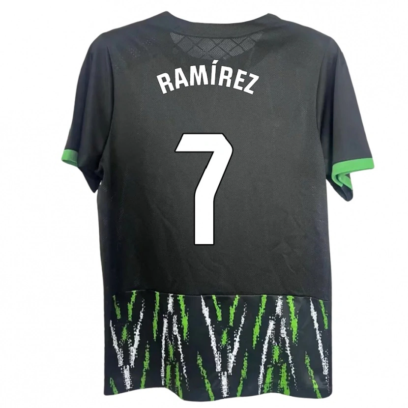 Danxen Heren Jalmar Ramírez #7 Zwart Groen Uitshirt Uittenue 2025/26 T-Shirt