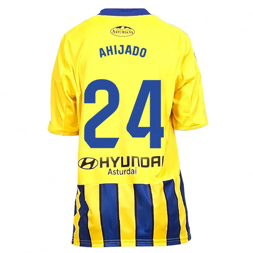 Danxen Heren Lucas Ahijado #24 Geel Blauw Uitshirt Uittenue 2025/26 T-Shirt