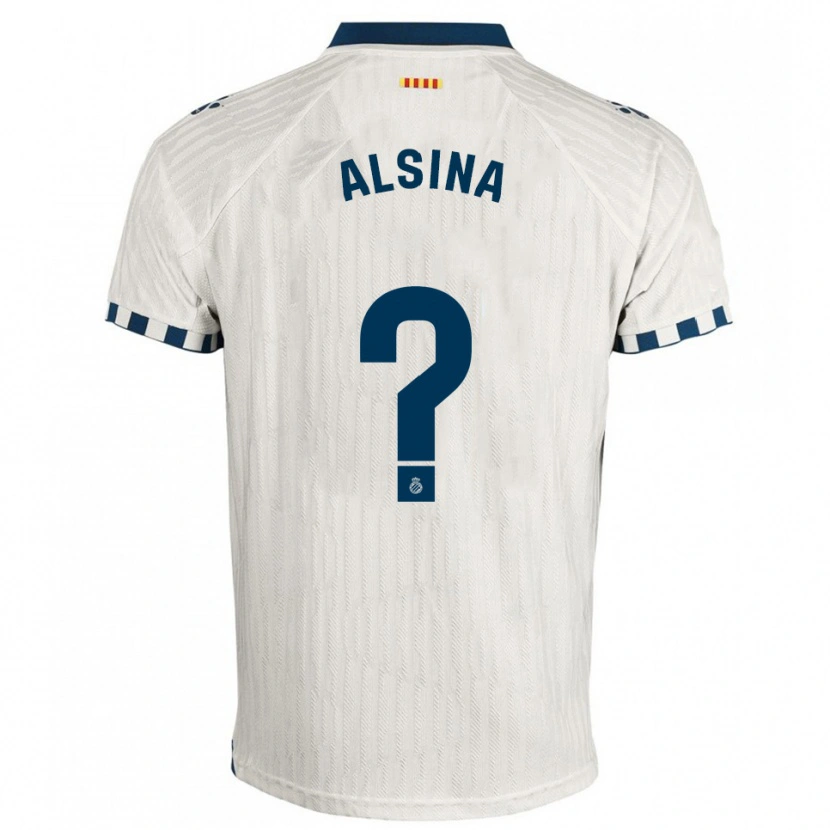 Danxen Heren Joel Alsina #0 Wit Blauw Uitshirt Uittenue 2025/26 T-Shirt