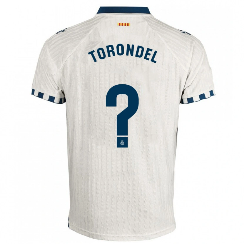 Danxen Heren Aitor Torondel #0 Wit Blauw Uitshirt Uittenue 2025/26 T-Shirt