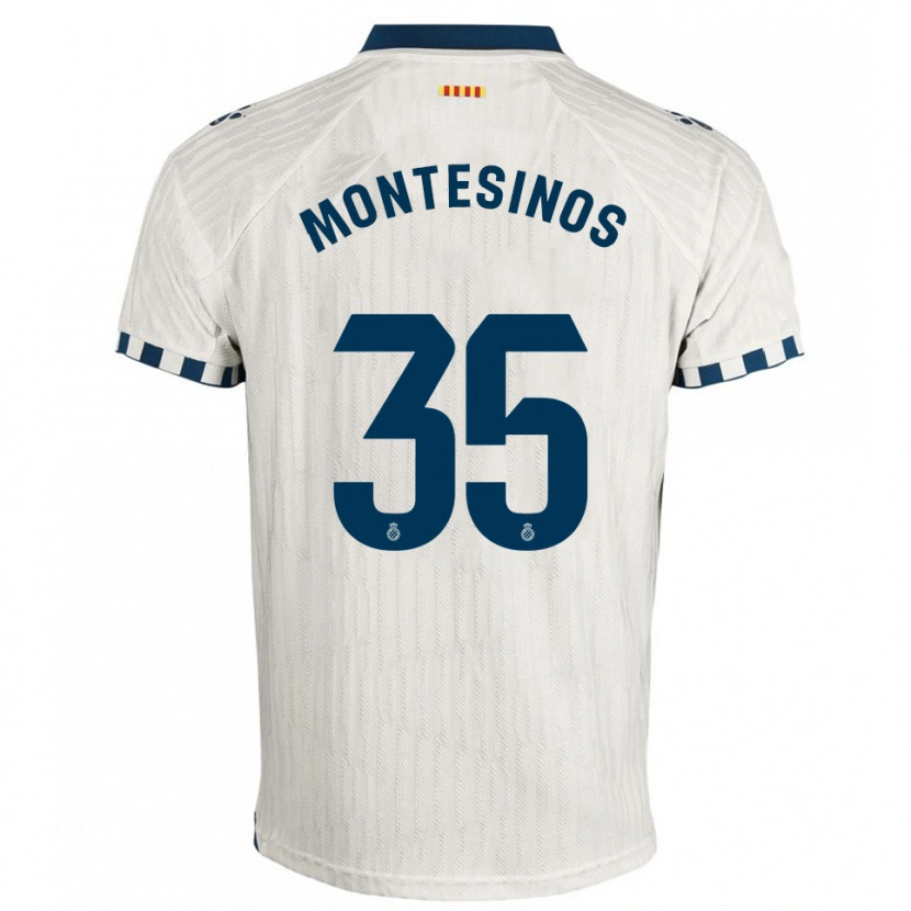 Danxen Heren Pol Montesinos #35 Wit Blauw Uitshirt Uittenue 2025/26 T-Shirt