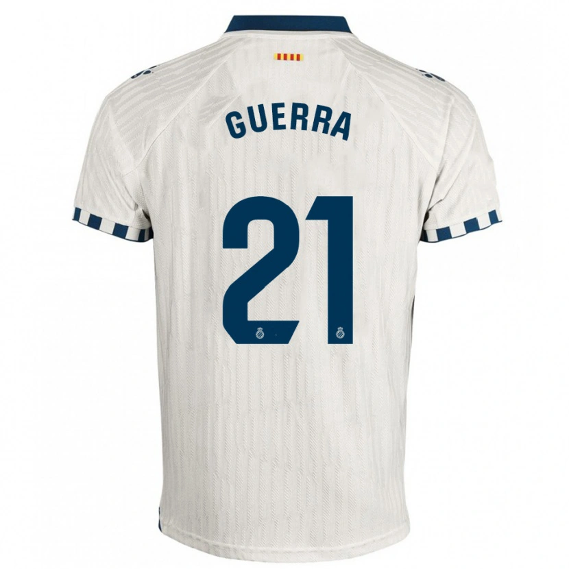 Danxen Heren Julia Guerra Peiró #21 Wit Blauw Uitshirt Uittenue 2025/26 T-Shirt