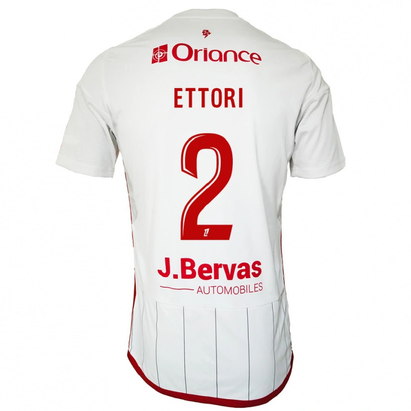 Danxen Heren Ilan Ettori #2 Wit Rood Uitshirt Uittenue 2025/26 T-Shirt