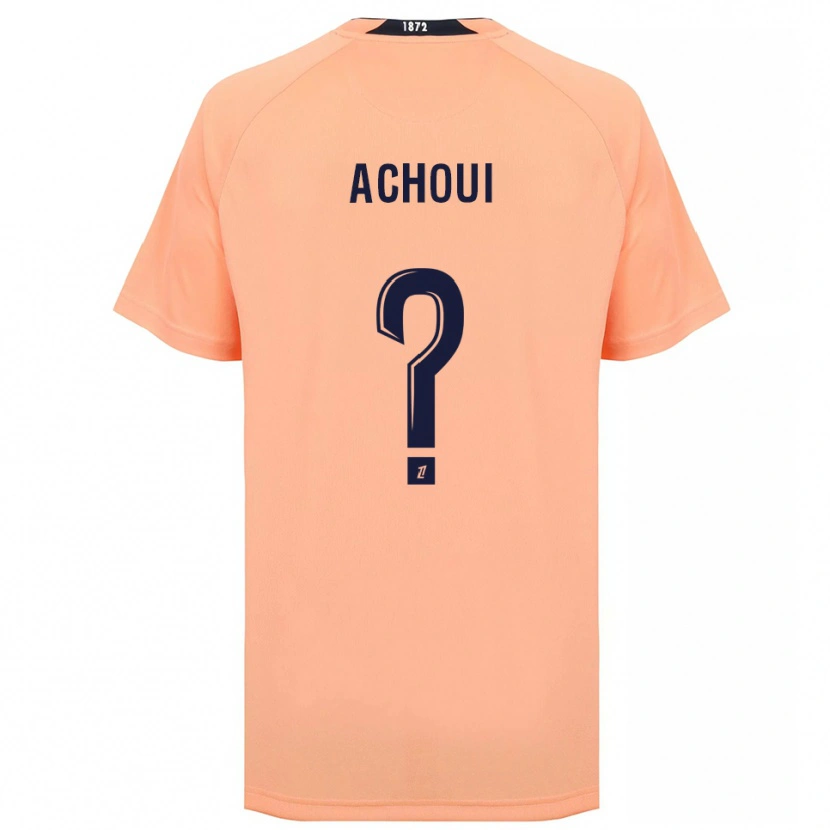 Danxen Heren Djibril Achoui #0 Oranje Marineblauw Uitshirt Uittenue 2025/26 T-Shirt