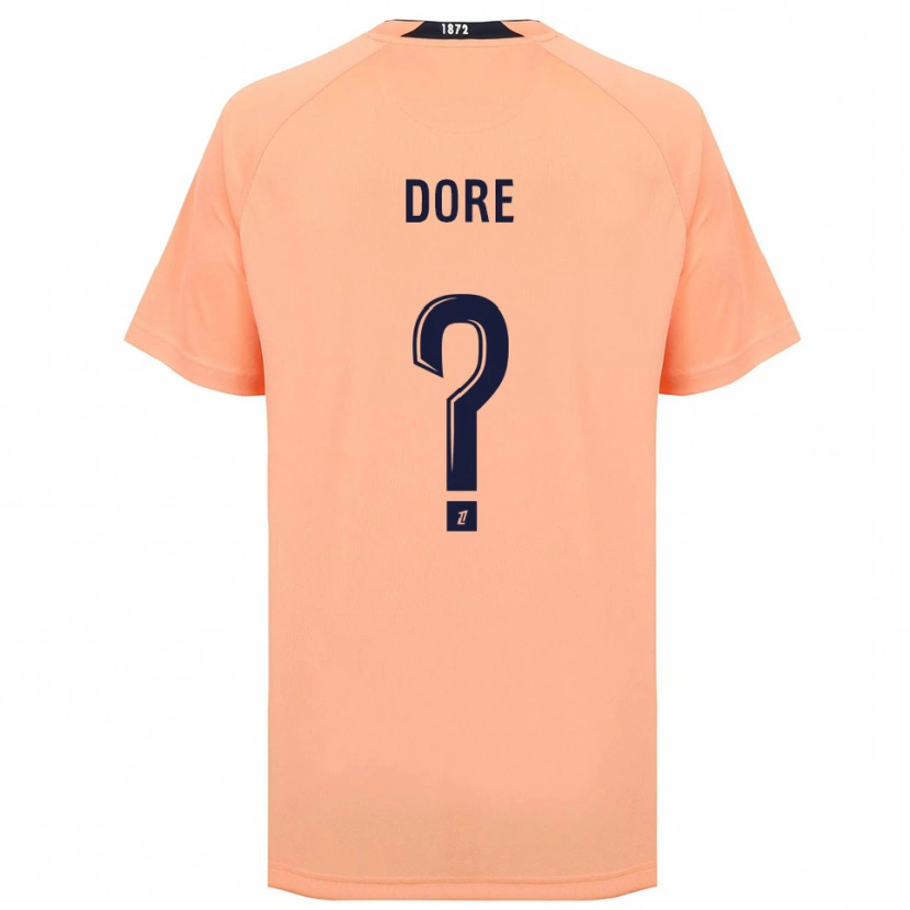 Danxen Heren Maël Dore #0 Oranje Marineblauw Uitshirt Uittenue 2025/26 T-Shirt
