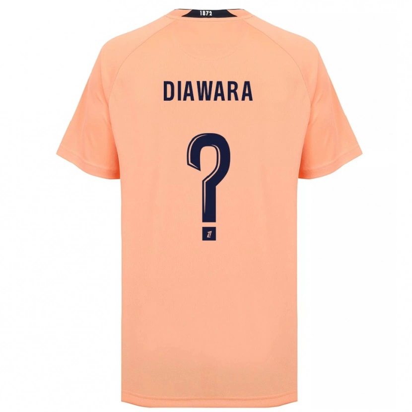 Danxen Heren Djimin Diawara #0 Oranje Marineblauw Uitshirt Uittenue 2025/26 T-Shirt