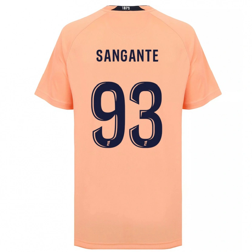 Danxen Heren Arouna Sangante #93 Oranje Marineblauw Uitshirt Uittenue 2025/26 T-Shirt