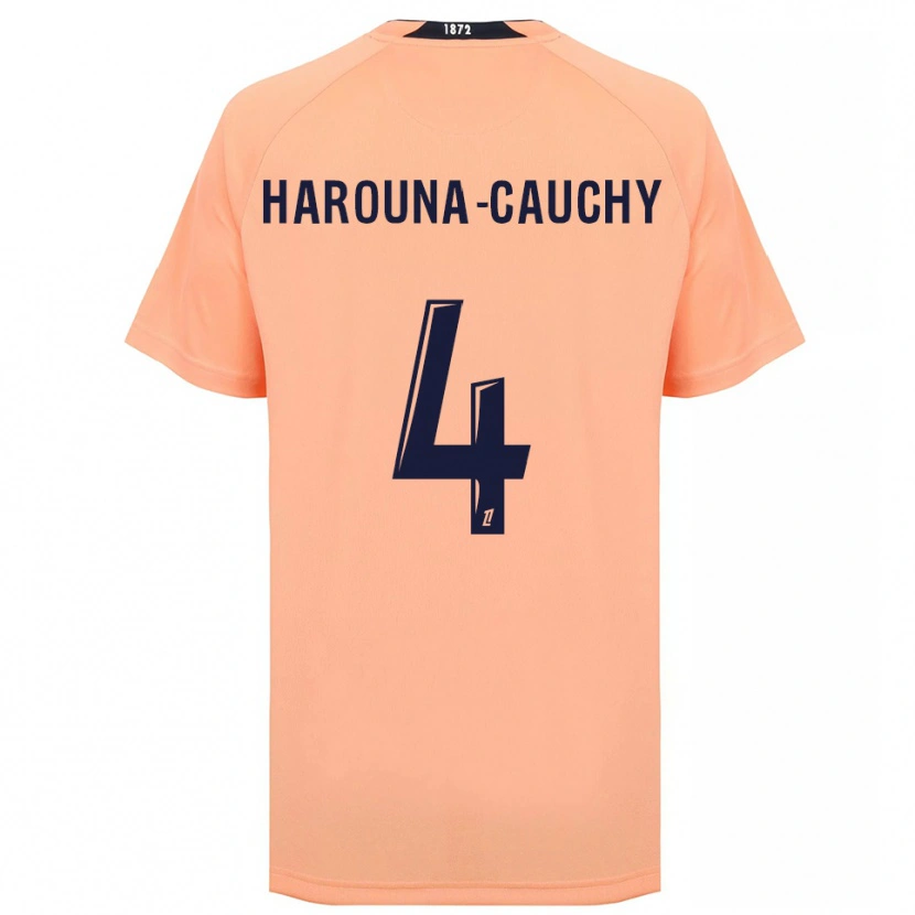 Danxen Heren Yllian Harouna-Cauchy #4 Oranje Marineblauw Uitshirt Uittenue 2025/26 T-Shirt