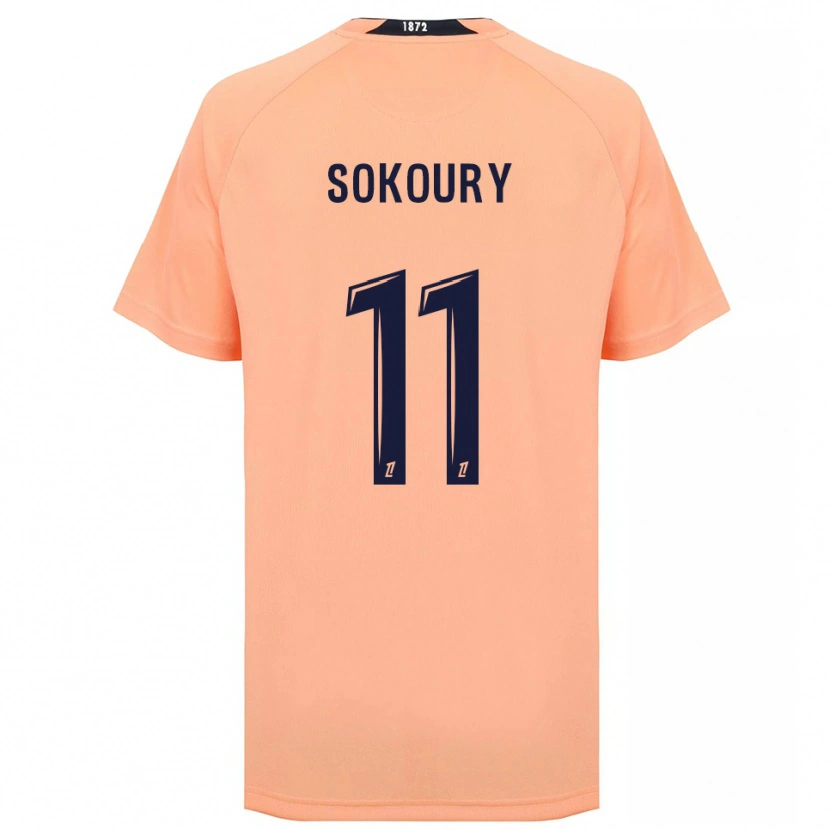 Danxen Heren Junior Sokoury #11 Oranje Marineblauw Uitshirt Uittenue 2025/26 T-Shirt