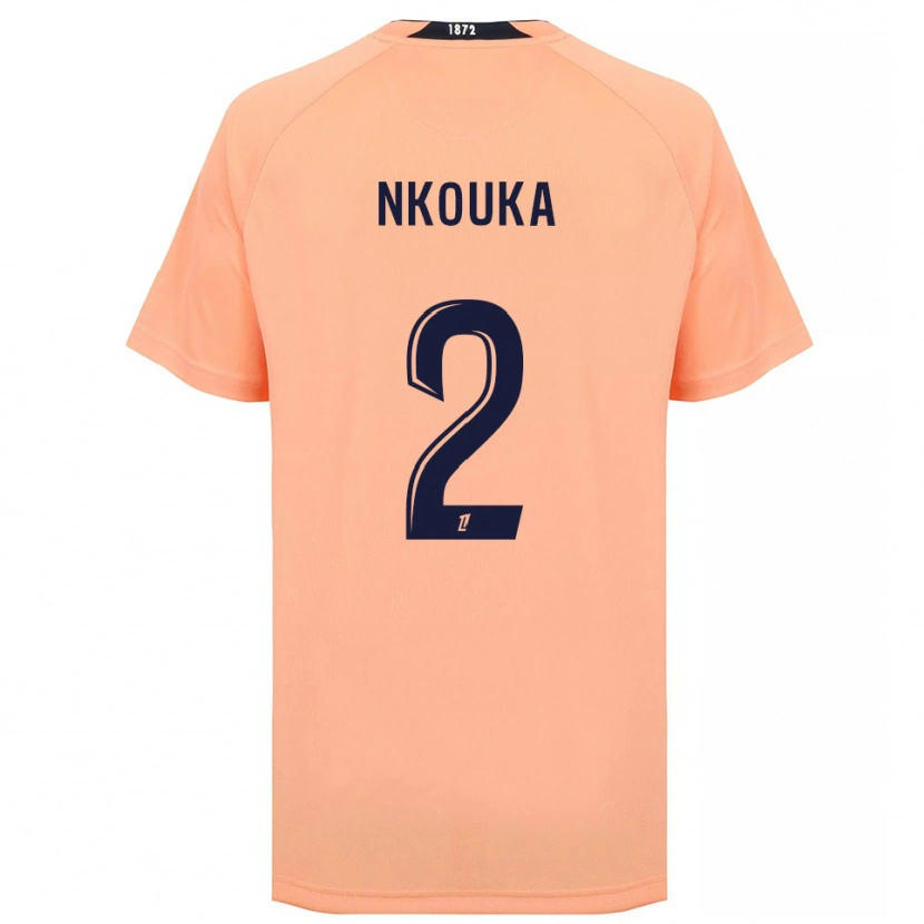 Danxen Heren Ethan Nkouka #2 Oranje Marineblauw Uitshirt Uittenue 2025/26 T-Shirt