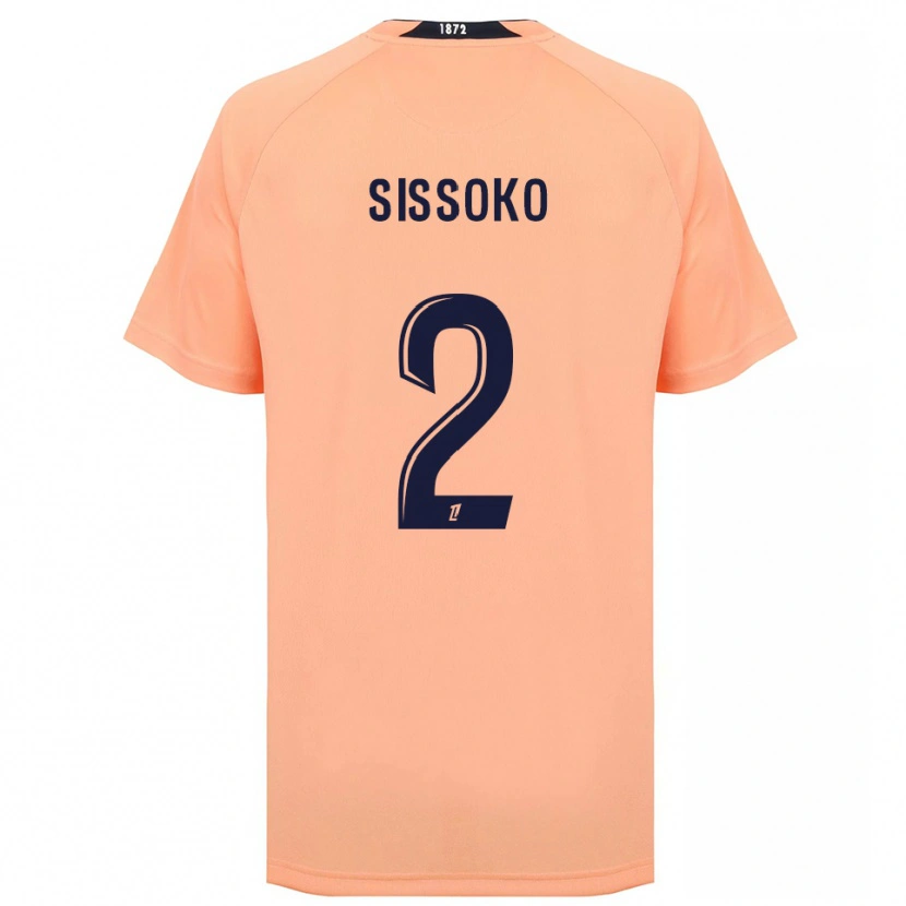 Danxen Heren Mustapha Sissoko #2 Oranje Marineblauw Uitshirt Uittenue 2025/26 T-Shirt