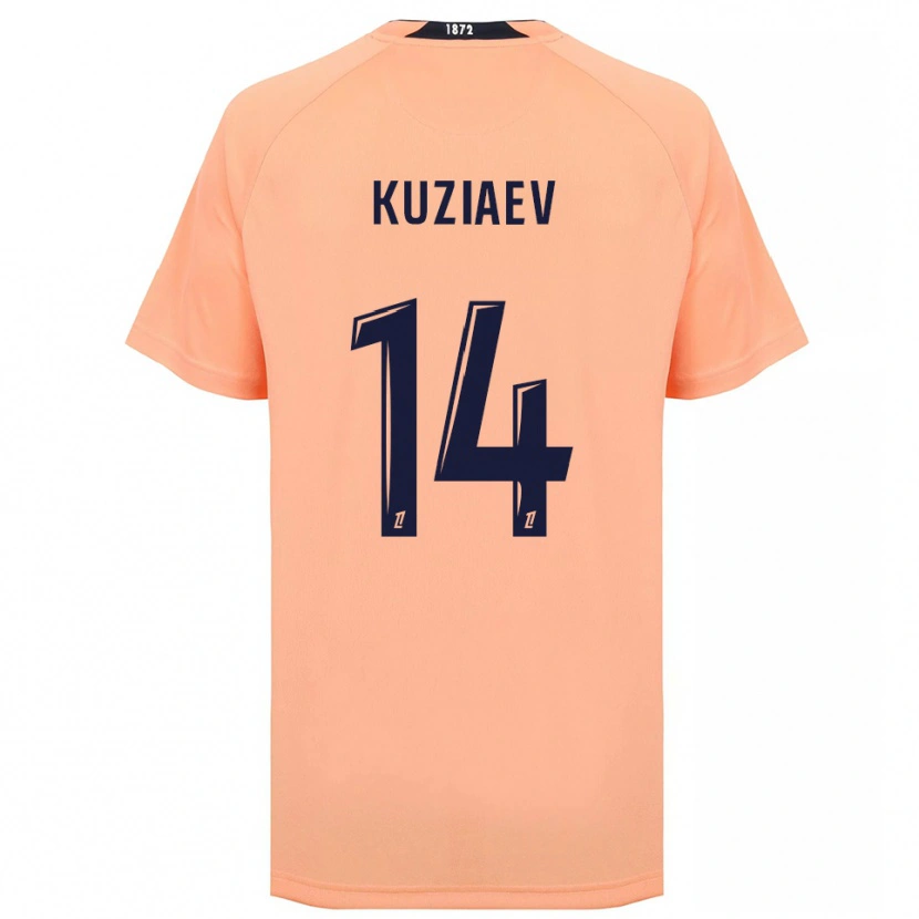 Danxen Heren Daler Kuzyaev #14 Oranje Marineblauw Uitshirt Uittenue 2025/26 T-Shirt