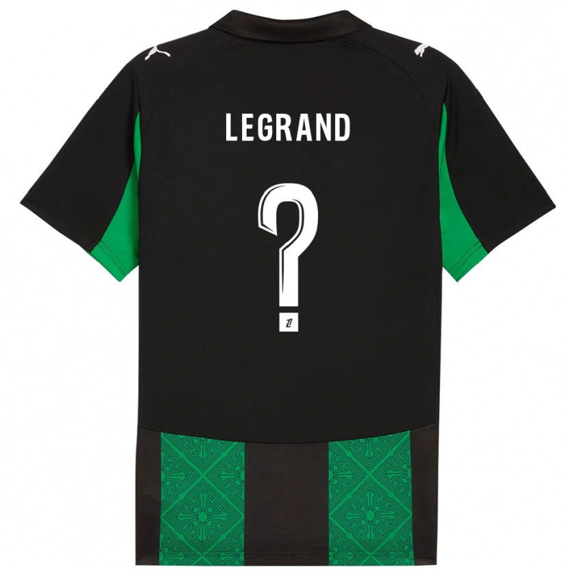 Danxen Heren Bérénice Legrand #0 Zwart Groen Uitshirt Uittenue 2025/26 T-Shirt