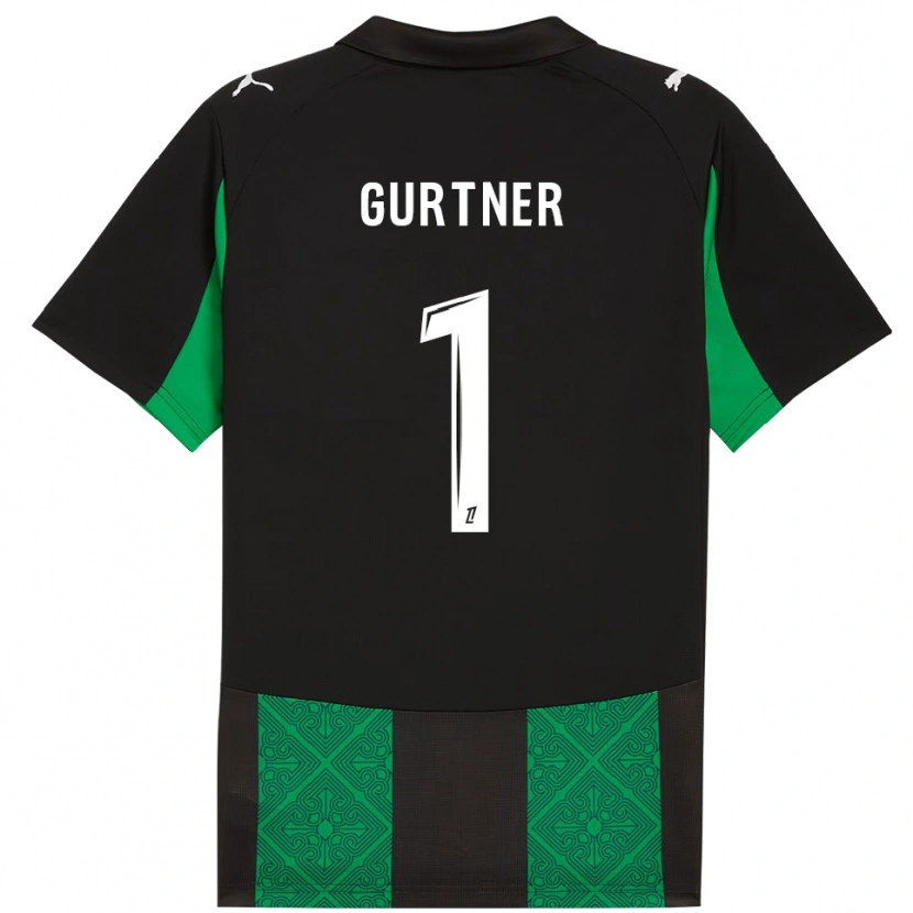 Danxen Heren Régis Gurtner #1 Zwart Groen Uitshirt Uittenue 2025/26 T-Shirt