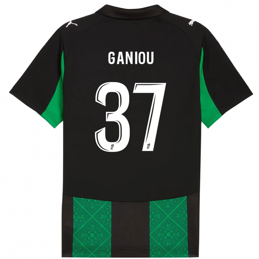 Danxen Heren Ismaëlo Ganiou #37 Zwart Groen Uitshirt Uittenue 2025/26 T-Shirt