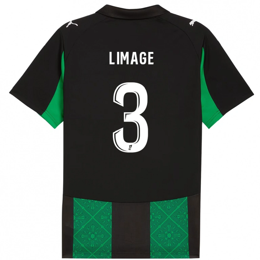 Danxen Heren Jennyfer Limage #3 Zwart Groen Uitshirt Uittenue 2025/26 T-Shirt