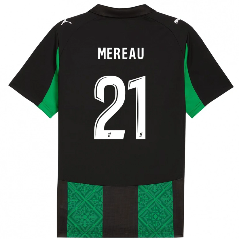 Danxen Heren Alizée Mereau #21 Zwart Groen Uitshirt Uittenue 2025/26 T-Shirt