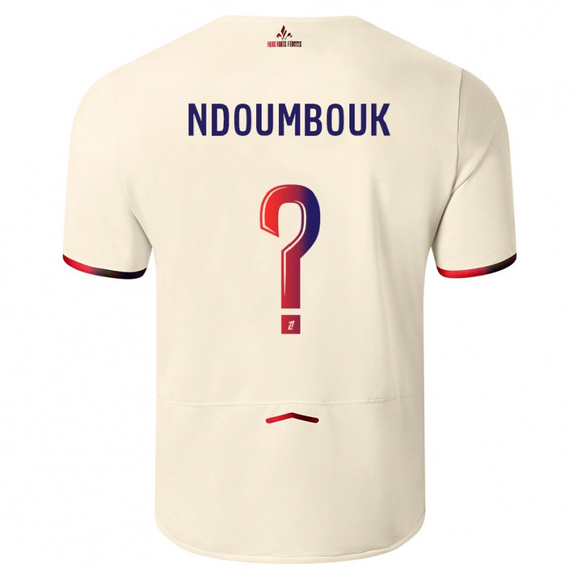 Danxen Heren Marlyse Ngo Ndoumbouk #0 Gebroken Wit Rood Uitshirt Uittenue 2025/26 T-Shirt
