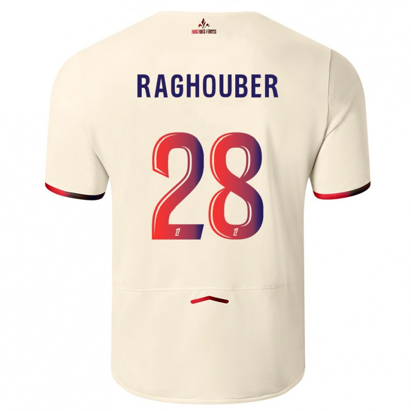 Danxen Heren Ugo Raghouber #28 Gebroken Wit Rood Uitshirt Uittenue 2025/26 T-Shirt
