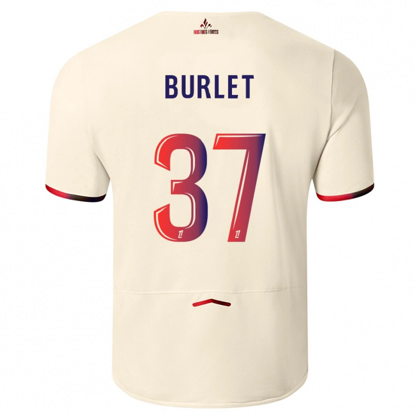 Danxen Heren Vincent Burlet #37 Gebroken Wit Rood Uitshirt Uittenue 2025/26 T-Shirt
