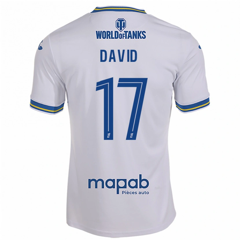 Danxen Heren Dune David #17 Wit Hemelsblauw Uitshirt Uittenue 2025/26 T-Shirt